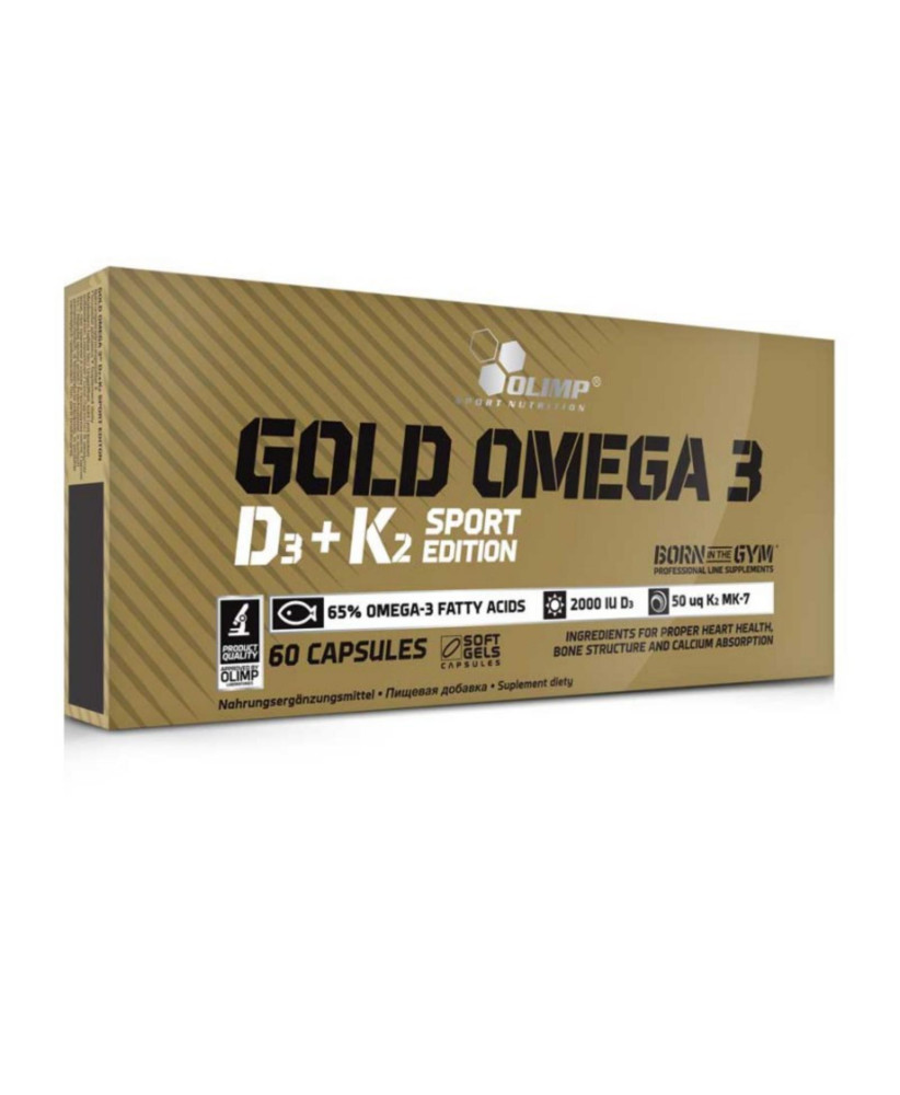 Olimp Gold Omega 3 Sport Edition D3+K2 60 Caps