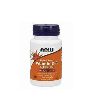 Now Vitamin D-3 5000mg 120 cápsulas