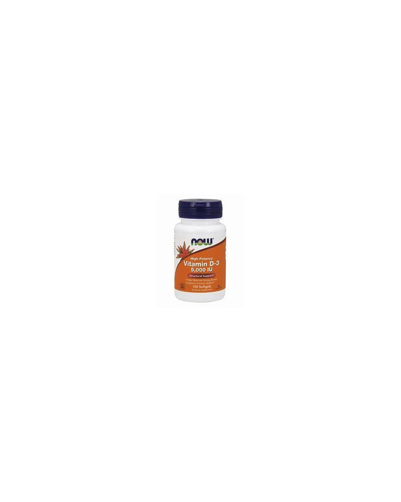 Now Vitamin D-3 5000mg 120 cápsulas