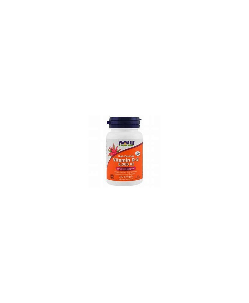 NOW VITAMIN D-3 5000MG 240 CÁPSULAS