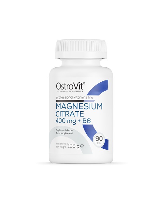 OstroVit Magnésio Citrate 400 mg + B6 90 caps
