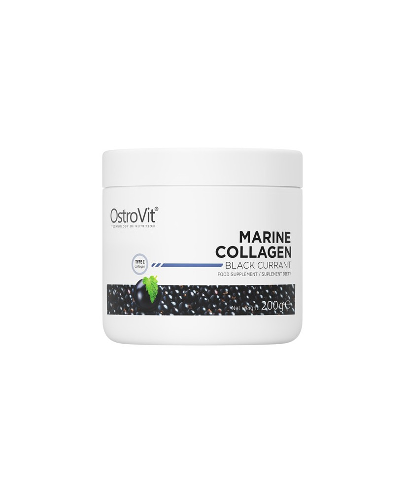 OstroVit Colágeno Marinho 200 g groselha preta