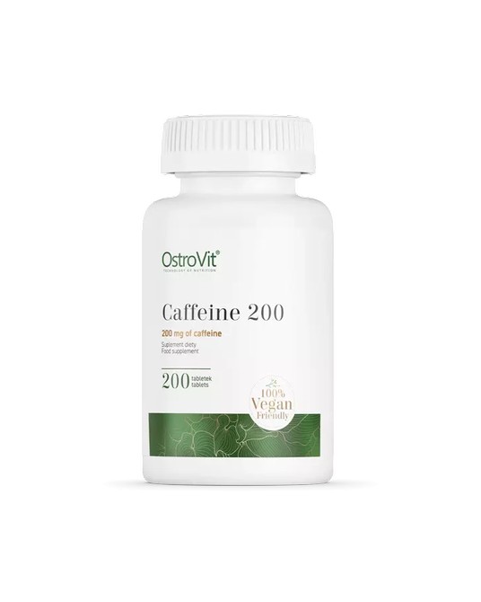 OstroVit Cafeína 200 mg 200 comprimidosOstroVit Cafeína 200 mg 200 tabletas