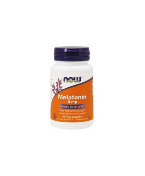 Now Melatonina 5mg 60 Cápsulas