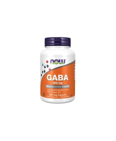 Now Gaba 500mg Vitamin B-6  200 caps