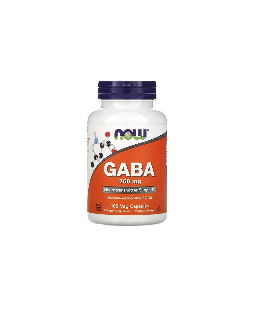 Now GABA 750mg 200 cápsulas