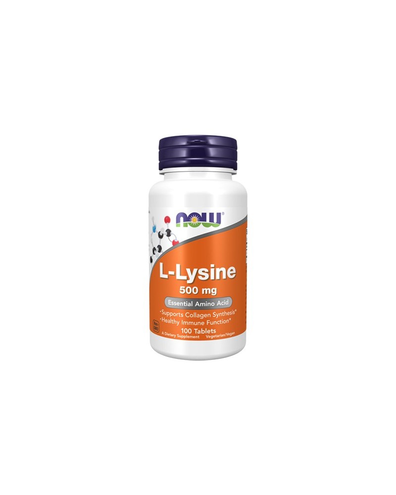 Now L-Lysine 500mg 100 Cápsulas