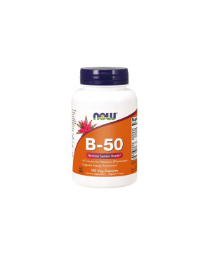 Now Vitamin B-50 100 Cápsulas Vegetais