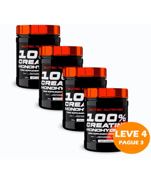 Scitec 100% creatine Monohidrato 300g (Pack 4 unid)