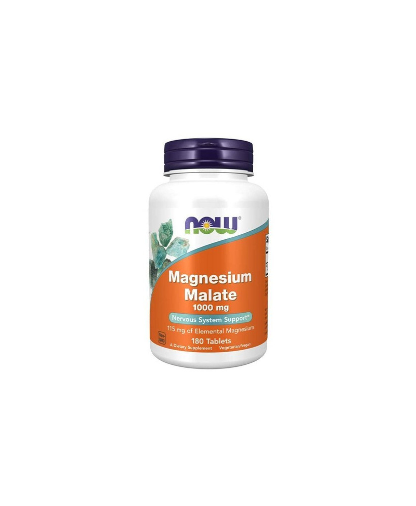 Now Magnésio Malate 1000mg 180 Comprimidos