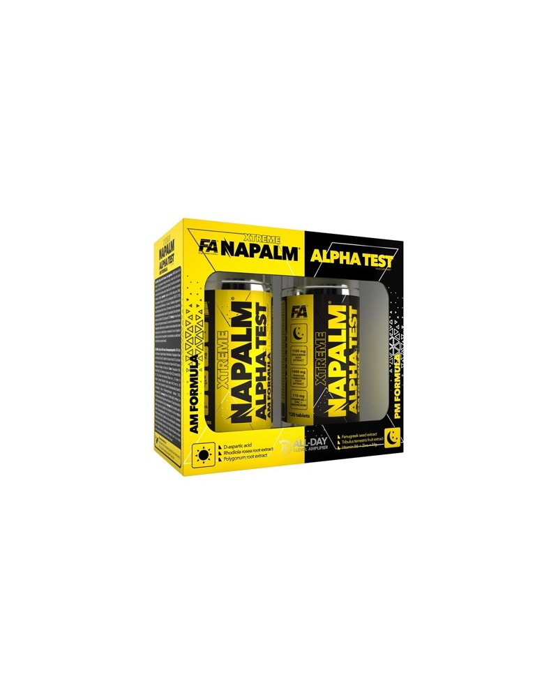 FA Xtreme Napalm Alpha Test (AM PM Formula) - 2x120caps FA Xtreme Napalm Alpha Test (AM PM Formula) - 2x120caps
