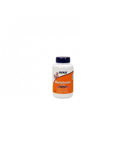 Now Melatonina 5 mg - 180 cápsulas vegetarianas.