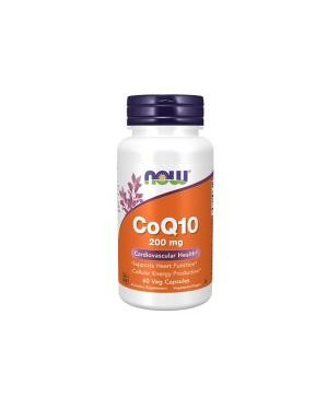 Now CoQ10 200mg 60 Cápsulas