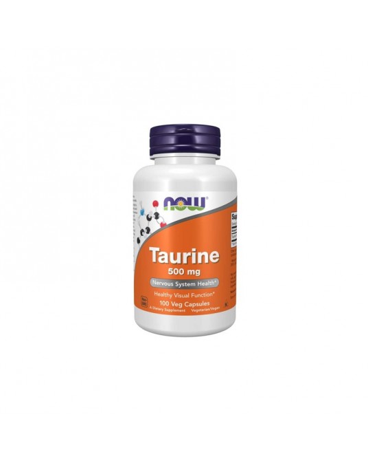 Now Taurina 500mg 100 Cápsulas