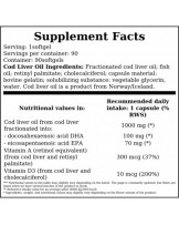 Now Cod Liver Oil 1000mg 90 Cápsulas