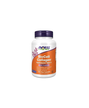 Now Biocell Collagen Hydrolyzed Type II 120 Cápsulas