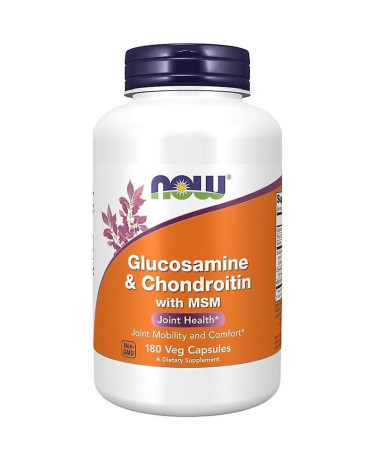 Now Glucosamine, Chondroitin & MSM 180 Cápsulas