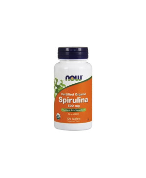 Now Spirulina 500mg 100 Comprimidos