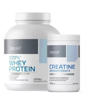 Ostrovit Pack 100% Whey Protein 2000 g + Creatina 500g