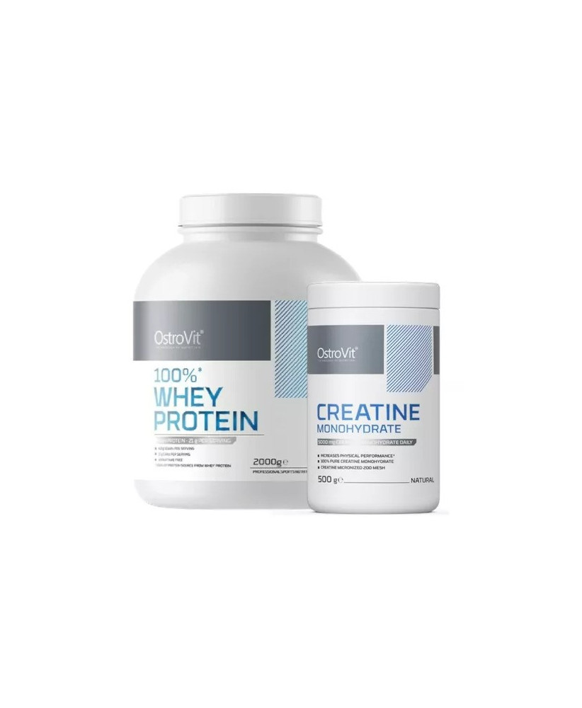 Ostrovit Pack 100% Whey Protein 2000 g + Creatina 500g