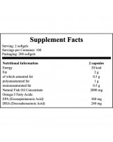 Now Omega-3 1000mg (180 EPA/120 DHA) 200 Cápsulas Now Omega-3 1000mg (180 EPA/120 DHA) 200 Cápsulas