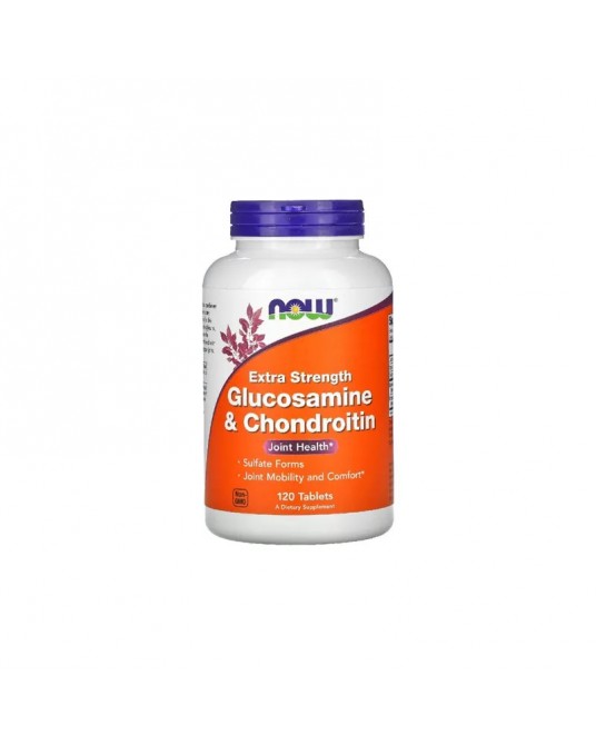 Now Glucosamina y Condroitina Extra Fuerte 1500mg/1200mg 120 Cápsulas