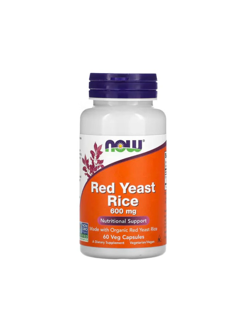 Now Red Yeast Rice 600mg 60 Cápsulas
