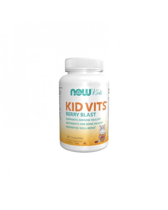 Now Kid Vits Berry Blast 120 Comprimidos Mastigáveis
