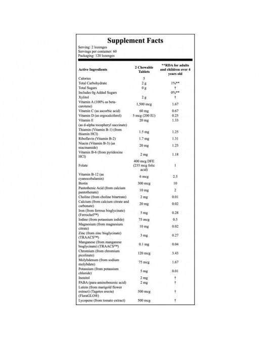 Now Kid Vits Berry Blast 120 Comprimidos Mastigáveis