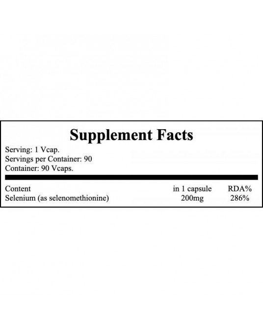 Now Selenium 200mcg 90 Cápsulas