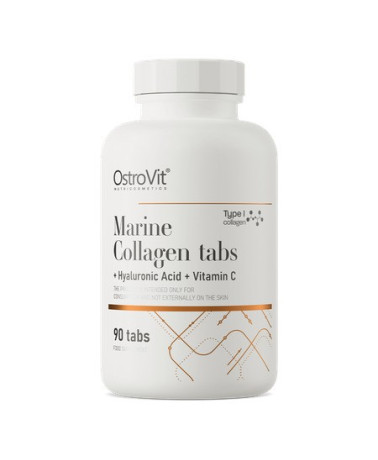OstroVit Colágeno Marinho + Ácido Hialurônico e Vitamina C 90 abas