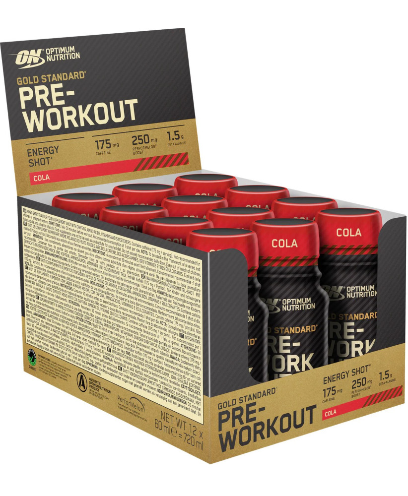 Optimum Nutrition Gold Standard Pre-workout Shot - 12 x 60 ml