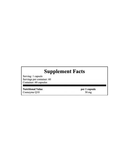 Now CoQ10 30mg 60 Cápsulas