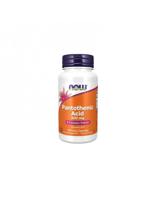 Now Pantothenic Acid 500mg 100 Cápsulas