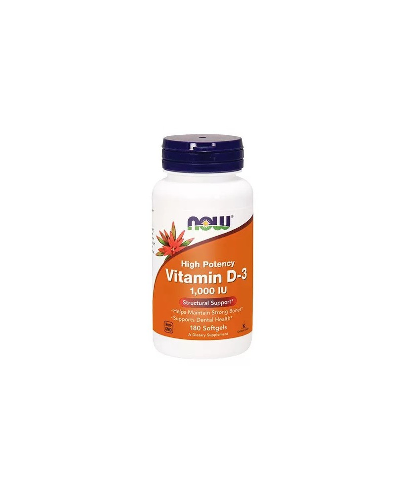 Now Vitamin D-3 1000iu 180 Cápsulas