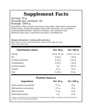 IMMortal Nutritiom Whey Protein Plus - 2000g